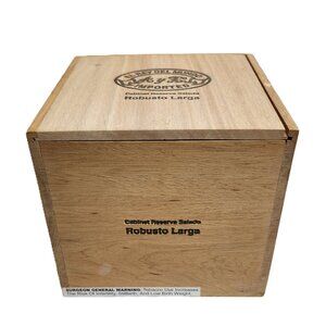 Collectible El Rey Del Mundo Cabinet reserve Salado Robusto Cigar Box